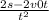 \frac{2s-2v0t}{t^{2}}