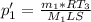 p'_1= \frac{m_1*RT_3}{M_1LS}