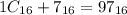 1C_{16}+ 7В_{16} =97_{16}