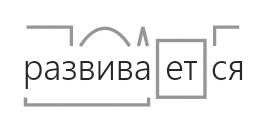 Выполните морфемный разбор слов: развивается постепенно наблюдениями