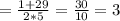 = \frac{1+29}{2*5} = \frac{30}{10} = 3