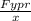 \frac{Fypr}{x}