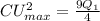 CU_{max}^2=\frac{9Q_1}{4}