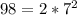 98=2*7^2