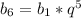 b_{6}=b_{1}* q^{5}