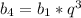 b_{4}=b_{1}* q^{3}