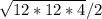 \sqrt{12*12*4} /2