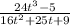 \frac{24t^3-5}{16t^2+25t+9}