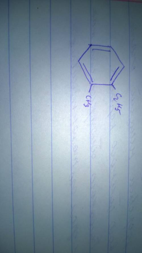 2этил 3 метилбензол скруктураная формула
