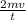 \frac{2mv}{t}