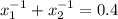 x_1^{-1}+x_2^{-1}=0.4