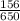 \frac{156}{650}