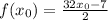 f(x_0)= \frac{32x_0-7}{2}