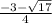 \frac{-3 - \sqrt{17} }{4}