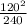 \frac{120^{2} }{240}