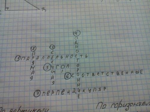 Сканворд по по теме параллельные прямые