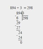 Выполни деление столбиком 625: 9 597: 12 894: 3 238: 25