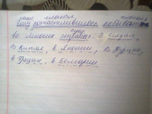 Ему посчастливилось побывать во многих странах: в индии, в китае, в японии, в турции, в греции, в бо