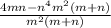 \frac{4mn-n^4m^2(m+n)}{m^2(m+n)}