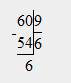 63: 4 = 65: 7= 60: 9= решить с остатком
