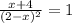 \frac{x+4}{(2-x)^2} =1&#10;