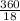 \frac{360}{18}