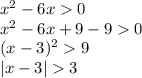 x^2-6x0\\ x^2-6x+9-90\\ (x-3)^29\\ |x-3|3