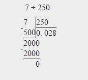 Как разделить столбиков 7,9 ÷316 и 0,7÷25