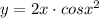 y=2x\cdot cosx^2