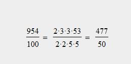 Переведите в обыкновенную дробь 9,54 и как можно ее сократить