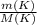 \frac{m(K)}{M(K)}