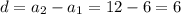 d=a_2-a_1=12-6=6