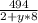 \frac{494}{2+y*8}