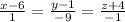 \frac{x-6}{1}= \frac{y-1}{-9}= \frac{z+4}{-1}