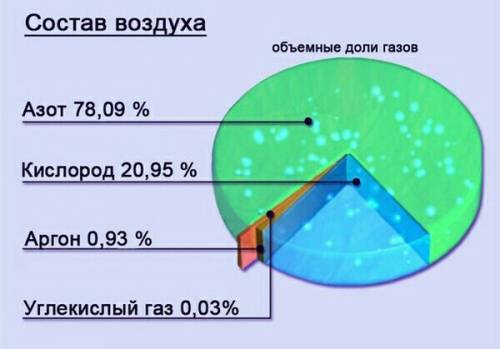 Азот составляет 78% воздуха кислород 21 процент а другие газы остальную часть. постройте куруговую д