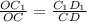 \frac{O C_{1} }{OC}= \frac{ C_{1} D_{1} }{CD}