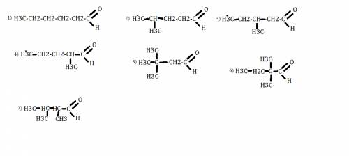 Карбонильное соединение имеет состав c6h12o.нарисуйте все его изомеры.