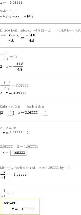 Решите уравнение -4,8*(2-х)=2,3-17,1; |2,1х-6,3|*(0,24+8х)=0