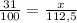 \frac{31}{100} = \frac{x}{112,5}