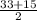 \frac{33+15}{2}