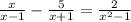 \frac{x}{x-1}- \frac{5}{x+1} = \frac{2}{ x^{2} -1}