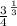 \frac{3}{4} ^{ \frac{1}{3} }