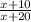 \frac{x+10}{x+20}