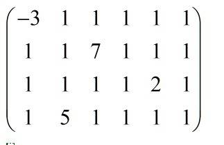 Составить матрицу, если её размерность 4х6, a11= -3, a23= 7, a35= 2, a42= 5; остальные элементы выбр