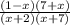 \frac{(1-x)(7+x)}{(x+2)(x+7)}