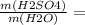 \frac{m(H2SO4)}{m(H2O)} =