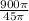 \frac{900 \pi }{45 \pi }