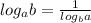 log_{a}b= \frac{1}{log_{b}a}