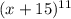 (x+15)^{11}