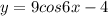 y=9cos6x-4